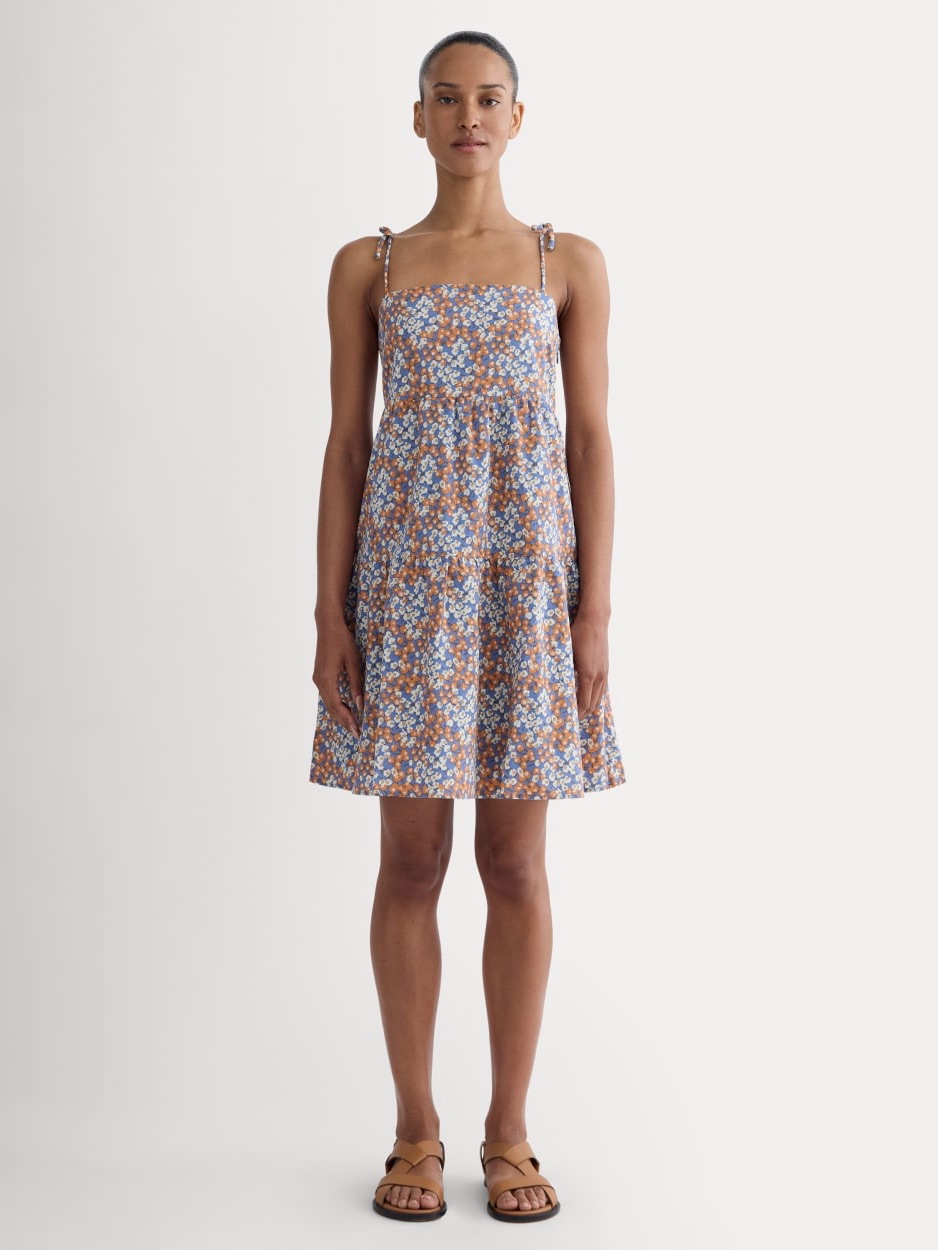 Everlane Guaze Mini Tiered Dress Small Floral Nwt